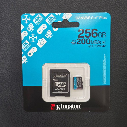 Kingston Canvas Go! Plus microSDXC 256GB UHS-I V30 A2 sealed