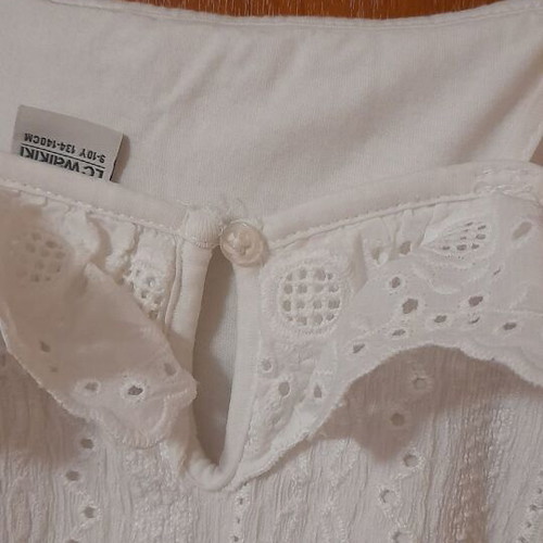 Lc Waikiki Ολόσωμη φόρμα δαντελένια λευκή σαν καινούργιο για κορίτσι 9-10 ετών