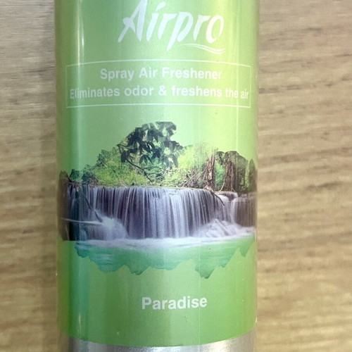 Airpro car air freshener sprays, Caribbean Sea and Paradise, 90ml each