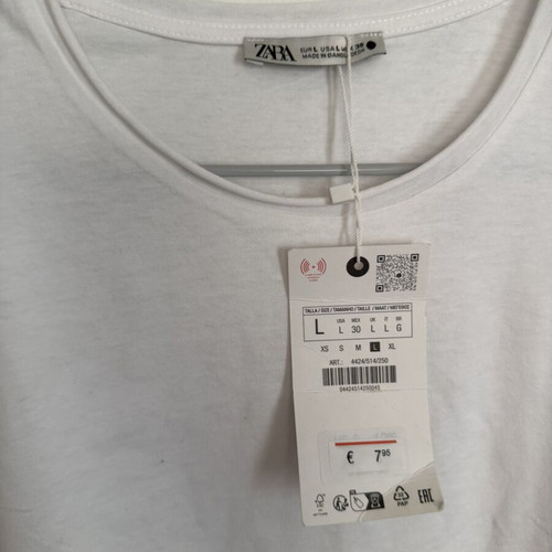 Zara Basic T-Shirt New, Size L