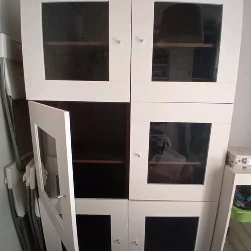 Ikea Besta bookcase cabinet composition, 6 doors
