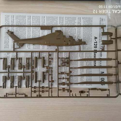 A 129 Mangusta Helicopter 1/72 Italeri new kit