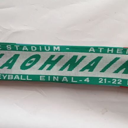 Panathinaikos Final 4 Volleyball 2009 OAKA Scarf new, double-sided knit