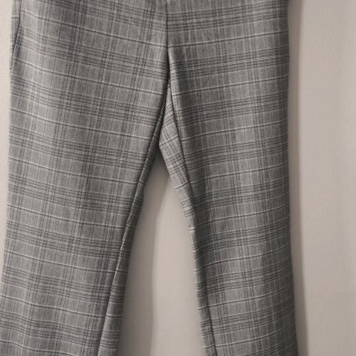 Zara checked black and white mid-length pants size XS like new