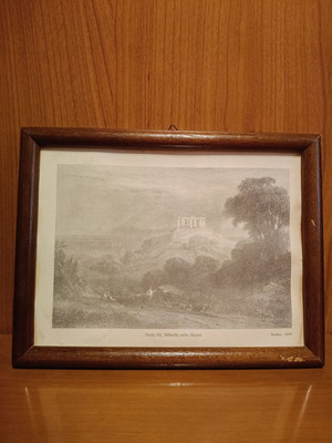 Old framed prints used, size 23cm×17.7cm
