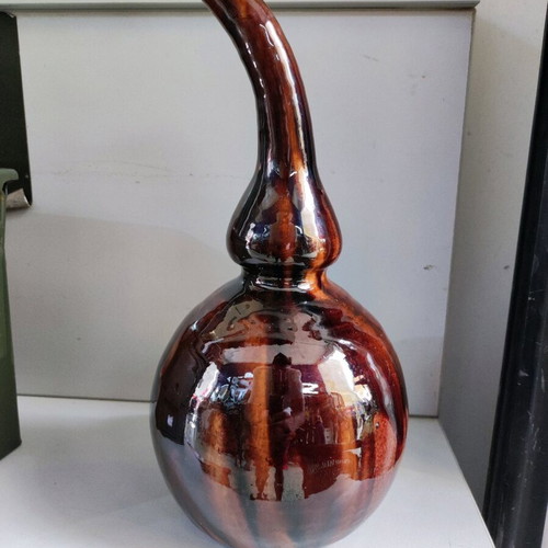 Ceramic pumpkin used Marousi style without cracks 29 cm