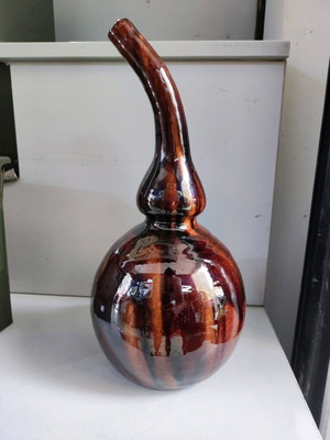 Ceramic pumpkin used Marousi style without cracks 29 cm