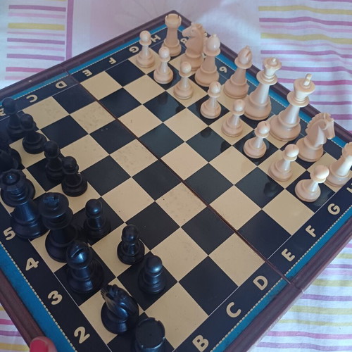 Board game set 3 in 1 chess, checkers, backgammon portable magnetic