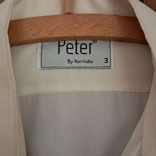 Peter by Haritidis men's shirt cream 100% cotton size L