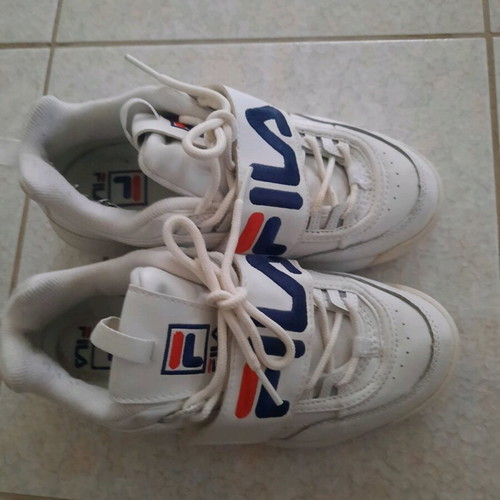 Fila athletic shoes used, white, size 37.5
