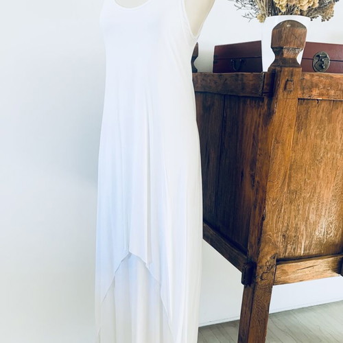 Ioanna Kourbela white circle dress, two-piece