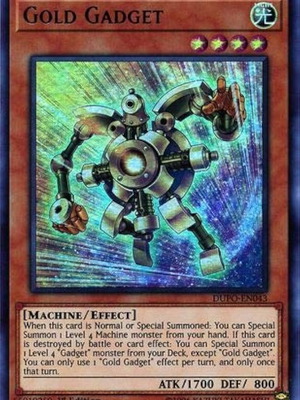 Gold Gadget Yu-Gi-Oh! card DUPO-EN043