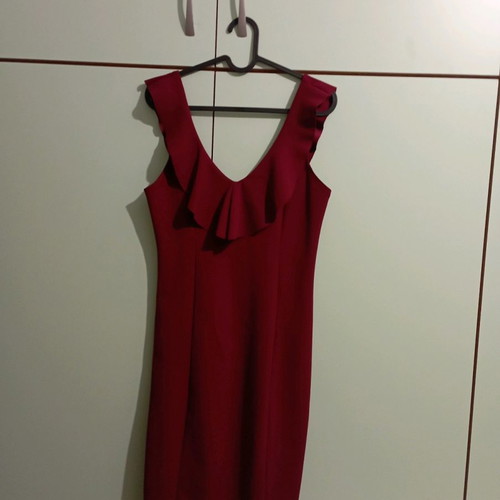 Bordeaux dress used, one size fits up to large, elastic fabric