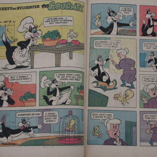 Tweety and Sylvester comic used, collectible, English