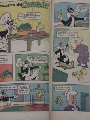 Tweety and Sylvester comic used, collectible, English