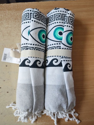 Beach Towels cotton, modern design, set of 2, 90x170 cm