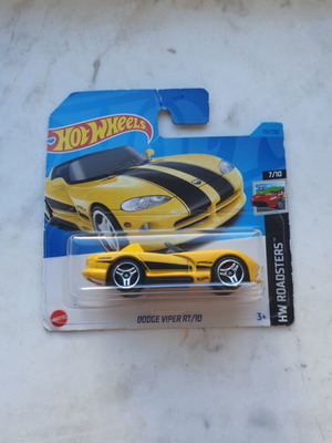 Hot Wheels αυτοκινητάκι Dodge Viper RT/10, κίτρινο με μαύρες ρίγες
