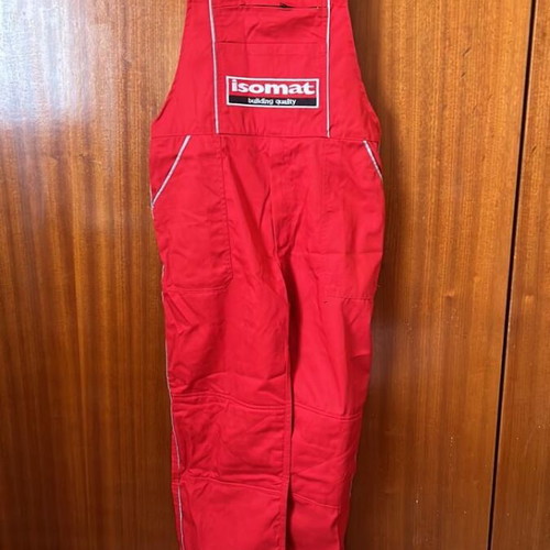 Isomat red work overall size L new