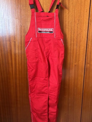 Isomat red work overall size L new