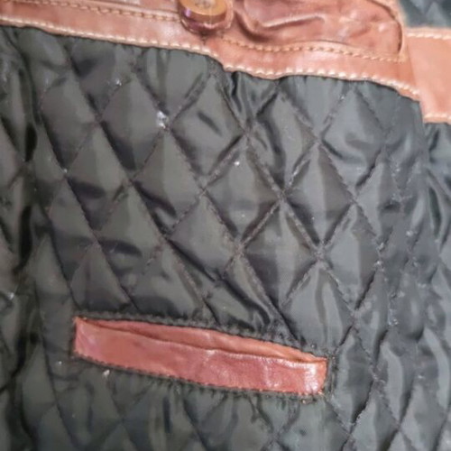 Milestone men's leather jacket like new, tan color, size XL