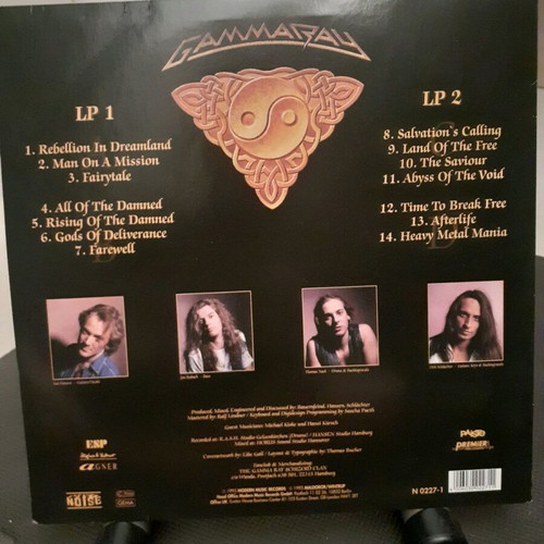 Gamma Ray Land Of The Free 2×LP used, metal