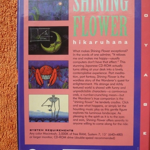 Vintage Mac CD-ROM Shining Flower by hikaruhana, new, Voyager edition (1990)