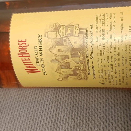 White Horse Fine Old Scotch Whisky sealed, vintage 1980s edition