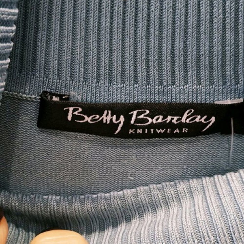 Betty Barclay turtleneck blouse turquoise size L like new