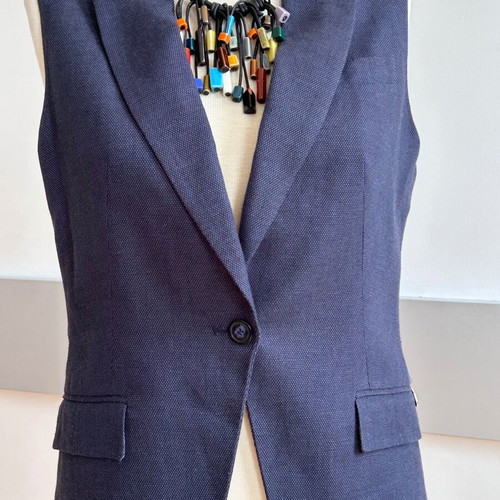 Jean Paul Vivienne Waistcoat like new, dark blue, size M