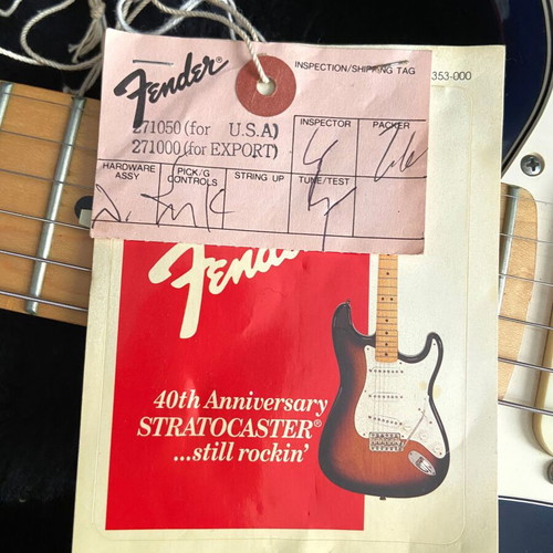 Fender Stratocaster American Standard 1991 Midnight Blue like new