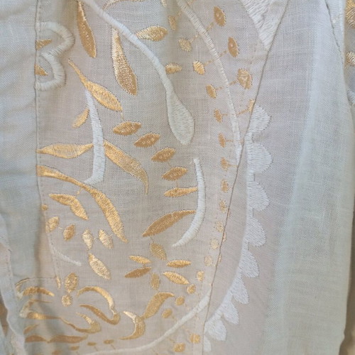 Linen tunic dress Greek Archaic Kori size small new