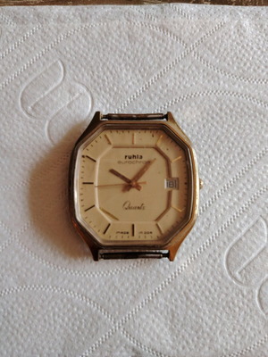Vintage Ruhla Eurochron quartz wristwatch used