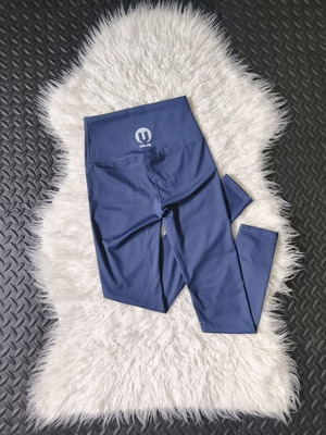 Women's blue sports leggings VOLHE new, size S