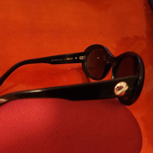 Cartier Panthère Oversized Sunglasses Like New Dark Brown