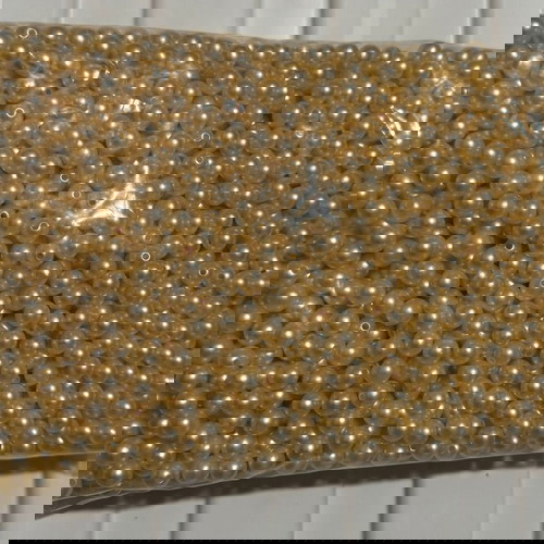 Пластмасови PVC перли 8 мм бежово, 100 гр