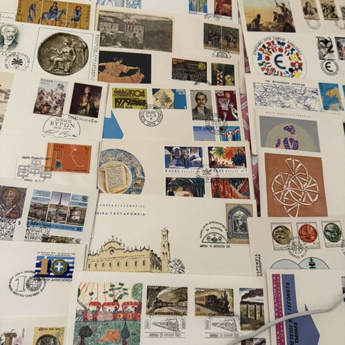 First Day Covers pack of 140, 80s-90s Greece