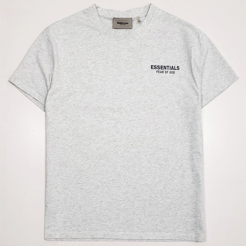 Fear of God Essentials men's cotton short sleeve t-shirt, size M-L, grey