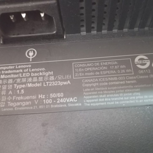 Monitor used in very good working condition with minor scratch