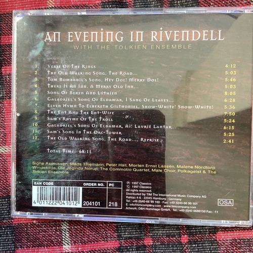 Lord of the Rings original soundtrack CD used