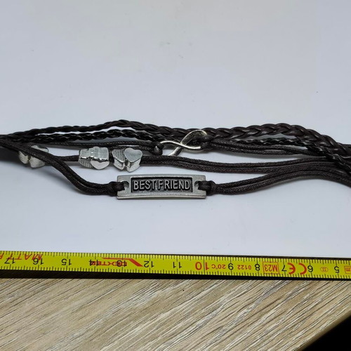 Friendship bracelet multilayer with messages like new