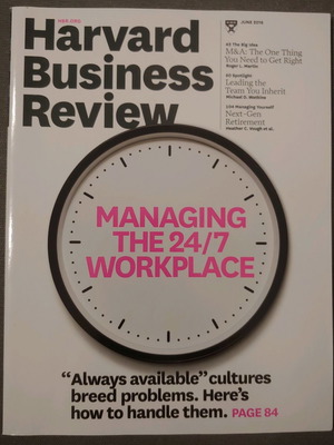 Harvard Business Review magazine June 2016 new
