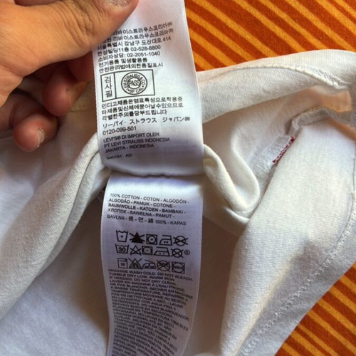 Levi's T-shirt, white, size M