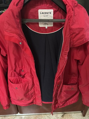 Lacoste women's jacket red like new, size L