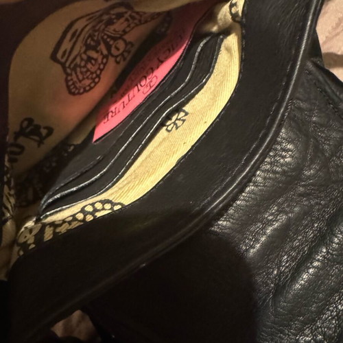 Juicy Couture bag cross body like new, black leather with charms