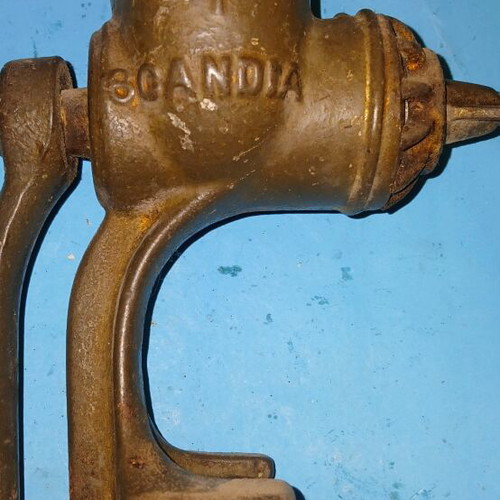 Vintage Husqvarna meat grinder used, manual
