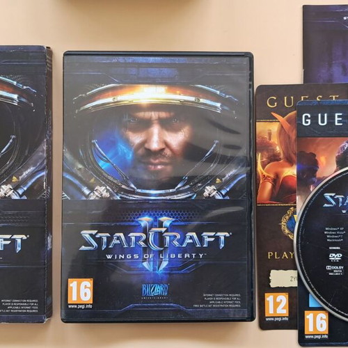 Starcraft 2 Wings of Liberty PC game used, action strategy