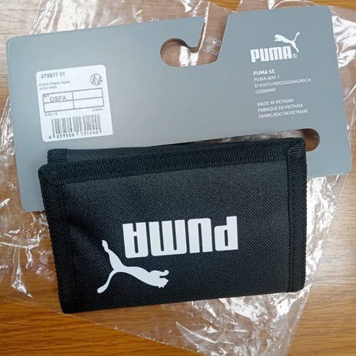 Puma Phase Wallet New Black Fabric