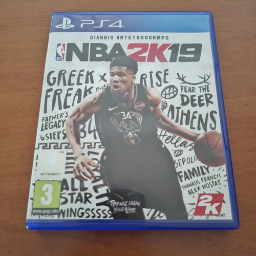 NBA 2K19 PS4 Greek Edition with Giannis Antetokounmpo like new