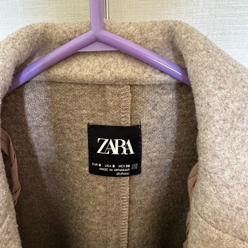 Zara coat like new, beige brown, size XS
