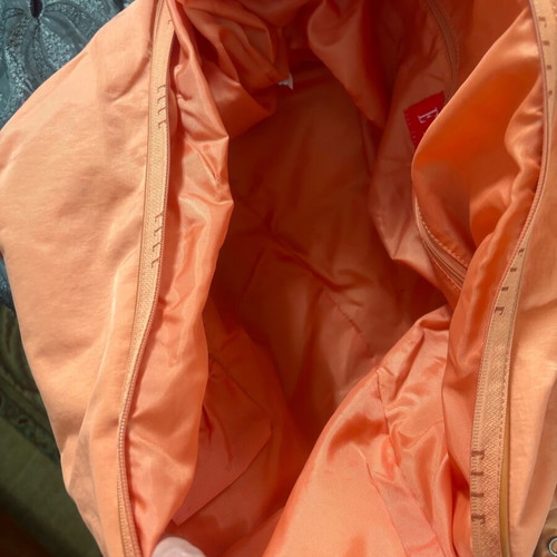 Set of large and small ELLE bags used, orange